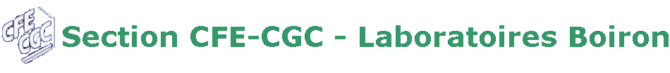 Section CFE-CGC - Laboratoires Boiron